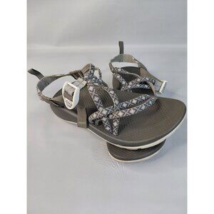 Chaco women's Performance Sandals Size 6 Gray Diamond Pattern Adjustable Strap